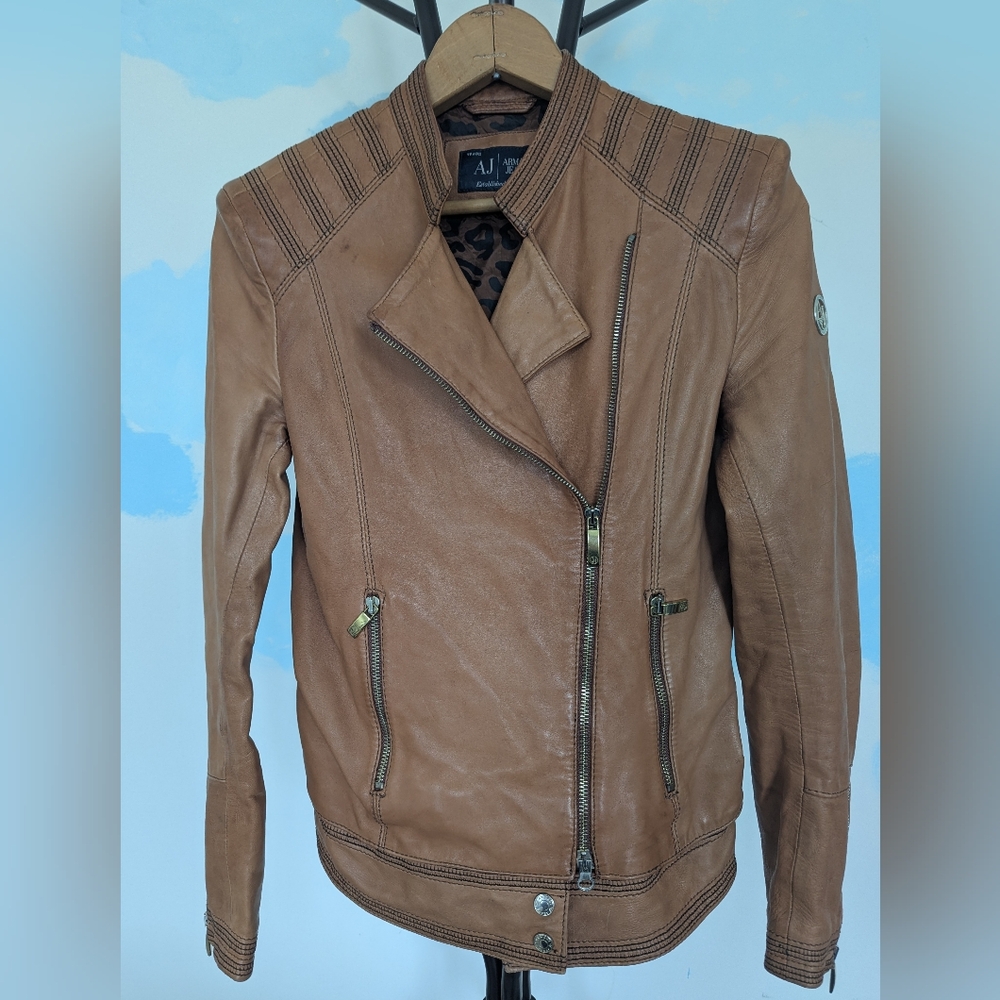 Armani leather jacket - Size 40 (EU)